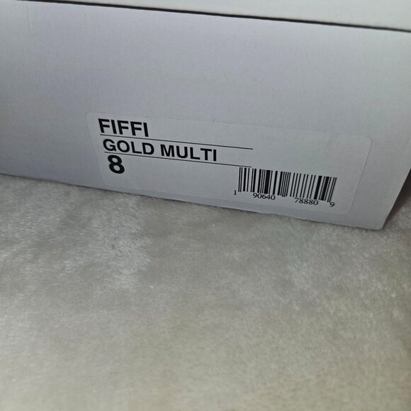 Steve Madden Fiffi Gold Rhinestone Strappy High-Heel 8M - Picture 11 of 11